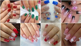 designs for nails 2023nail art designs simplenails artnail art designs bridalfrench nails design [upl. by Nayr664]