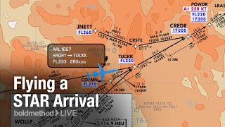 How To Fly a STAR Arrival Procedure Boldmethod LIVE [upl. by Imeka]