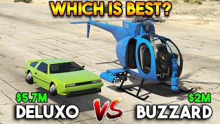 GTA 5 ONLINE  DELUXO VS BUZZARD CHOPPER WHICH IS BEST [upl. by Patton8]