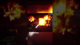 Firefighter absolutely cooked in fire firefightingsimulator shorts [upl. by Nwahsak]