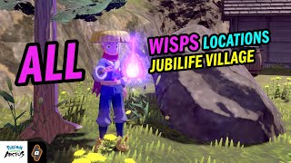 ALL 6 Purple Flames wisps in Jubilife Village  Pokémon Legends Arceus [upl. by Llenrac]