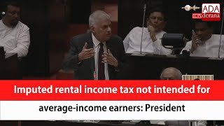 Imputed rental income tax not intended for averageincome earners President English [upl. by Mallen547]