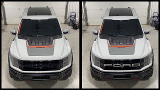 Installing Color Match Grille Overlays on Ford Raptor R [upl. by Nonah]