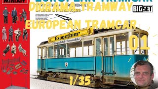 DIORAMA TRAMWAY EUROPEAN TRAMCAR 135 PARTIE 1 [upl. by Bohner]