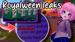 ROYALWEEN UPDATE New Items coming soon in Royale High [upl. by Crotty]