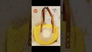 Jute Crochet Tote Bags Shorts youtubeshorts subscribe [upl. by Lune]