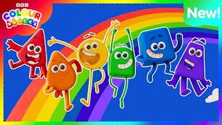 Rainbows in Colourland  Kids Learn Colours  colourblocks [upl. by Ehcsrop]