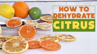 How to Dehydrate Citrus Limes Lemons Oranges Grapefruit and more Drying citrus for the pantry [upl. by Endres]