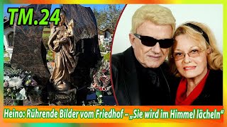 Heino Rührende Bilder vom Friedhof – „Sie wird im Himmel lächeln“ [upl. by Ahsimot]