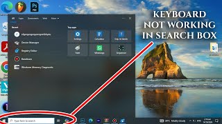 Permanently Solved Cant Type In The Search Bar On Windows 1011 Keyboard Not Working In Search Bar [upl. by Binah495]