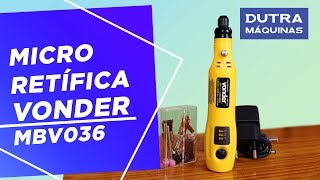 CONHEÇA A MICRO RETIFICA À BATERIA 36V DA VONDER MBV036 [upl. by Rovaert]