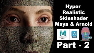 Mastering Hyper Realistic Skin Shader in Maya with Arnold And VFace  2024  Part  2 [upl. by Kaliski]