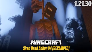 Siren Head Addon V4 REVAMPED for Minecraft PE 12130 [upl. by Melba]