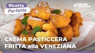 CREMA PASTICCERA FRITTA alla VENEZIANA – Ricetta originale irresistibile 😋🥚🥛🍋 [upl. by Ellenej]