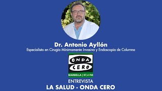 Avances en cirugía traumatológica entrevista con el Dr Antonio Ayllón en Onda Cero Marbella [upl. by Eiramenna]