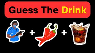 Can You Guess The Drink by Emoji  Emoji Quiz 2023 [upl. by Astra658]