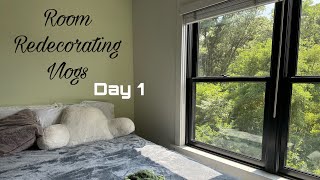 Room Redo Vlogs Day 1 [upl. by Silvie18]