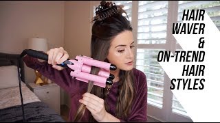 Using a Hair Waver for OnTrend Hairstyles [upl. by Annah]