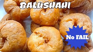 BALUSHAHI No FAIL  halwai style balushahi recipe  perfect balushahi resipe [upl. by Keithley]