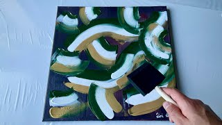 How to Paint Easy Abstract Art with Acrylics for Beginners [upl. by Etteb]