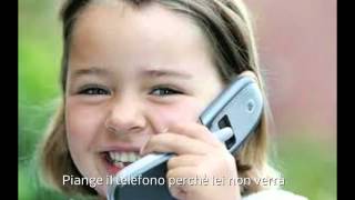 Domenico Modugno Piange il telefono con testo Video Mario Ferraro [upl. by Zaraf]