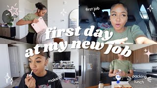 GRWM first day of work  summer internship vlog [upl. by Ylatan131]