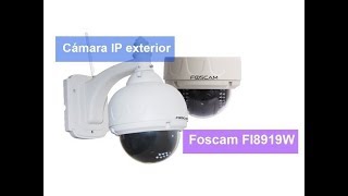 🔻🔻 Camara IP WiFi Foscam FI8919W 🔻 Review completa configuración y visión remota  Camara FI8919 [upl. by Rebmac]