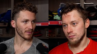 Tkachuk amp Tarasenko  Postgame Interviews  51024 [upl. by Lenno337]