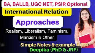 Approaches to Study International Relations [upl. by Filmore]