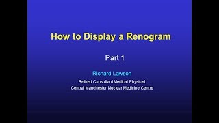 How to Display a Renogram Part1 [upl. by Irtimd146]