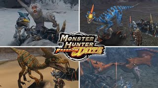 MHFU  Bullying Raptor Dromes with Hunting Horn [upl. by Drobman]