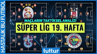 Süper Lig 19 Hafta Galatasaray Beşiktaş Trabzonspor ve Fenerbahçe  Taktiksel Analiz [upl. by Ahsirtap339]