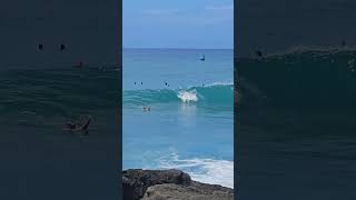 Body Surfing at Point Panic Oahu hawaii honolulu surfing bodysurfing bodysurf [upl. by Amsa]