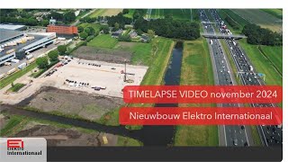 Timelapse nieuwbouw Elektro Internationaal november 2024 [upl. by Roberta]