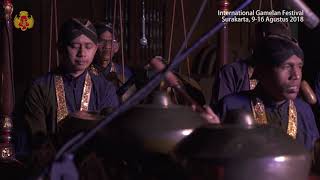 KHP Kridhomardowo dalam International Gamelan Festival Solo 2018 [upl. by Meris]