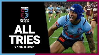 State of Origin 2024  Every Try from Origin II 2024  NRL [upl. by Aala]