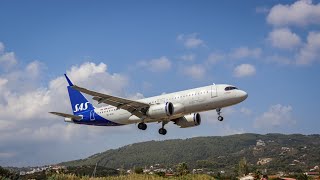 Skiathos Airport low landings [upl. by Beera]