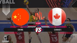 CHINA x CANADÁ  2024 FIVB Volleyball Womens Nations League  17052024 [upl. by Annaohj]