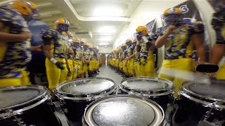 LT Drumline Football Team March Out Tenor Cam [upl. by Kilian]