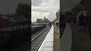 13268 passing through Eardington station steamengine train steamtrain [upl. by Racso]