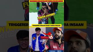 Triggered Insaan roast Fukra insaan 😱  fukra insaan vs elvish yadav shorts [upl. by Eihcir367]