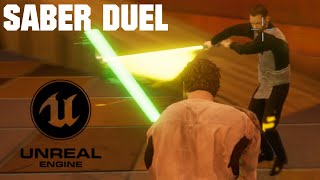 Jedi Knight  Dark Forces 2  Unreal Engine  Lightsaber Duel [upl. by Bolger]