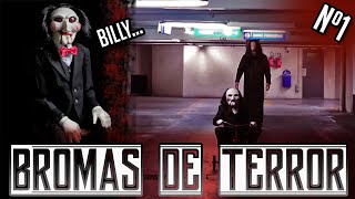 Bromas de terror😆😈 Muñeco de Saw Divertido y aterrador🤣😱 [upl. by Melise]