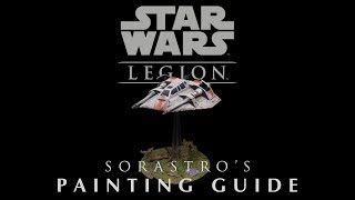 Star Wars Legion Painting Guide Ep8 T47 Airspeeder [upl. by Ahsinrac]