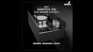 Hettich AvanTech You Slim Drawer System [upl. by Enoj]