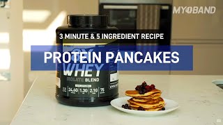 Protein Pancakes Recipe With Protein Powder  5 Ingredients [upl. by Buchheim285]