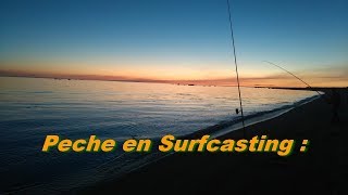 Peche en surfcasting  peche de la dorade rose et dune grosse dorade grise 1 kg [upl. by Weatherley]