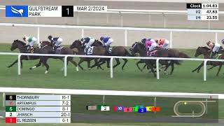 Gulfstream Park Carrera 1  2 de Marzo 2024 [upl. by Enidanreb]