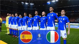 Spain vs Italy  EURO 2024  Group B Matchday 2  Full Match  Highlights  Skillful PES Gameplay [upl. by Sherl]