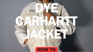 HOW TO DYE CARHARTT JACKET RITDYE RED [upl. by Gretta974]